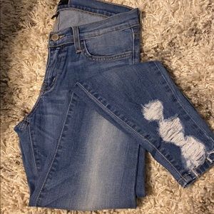 Low Rise Ankle Skinny Stretch Jean